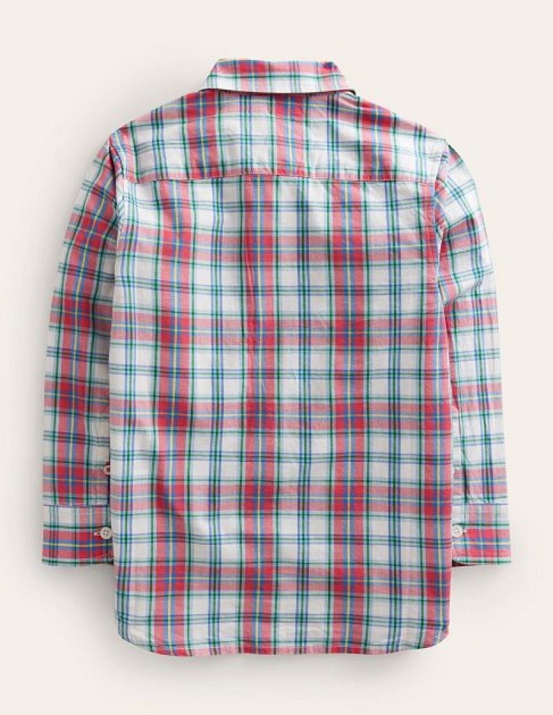 Red Kids' Boden Laundered Shirts | 58471ILKX