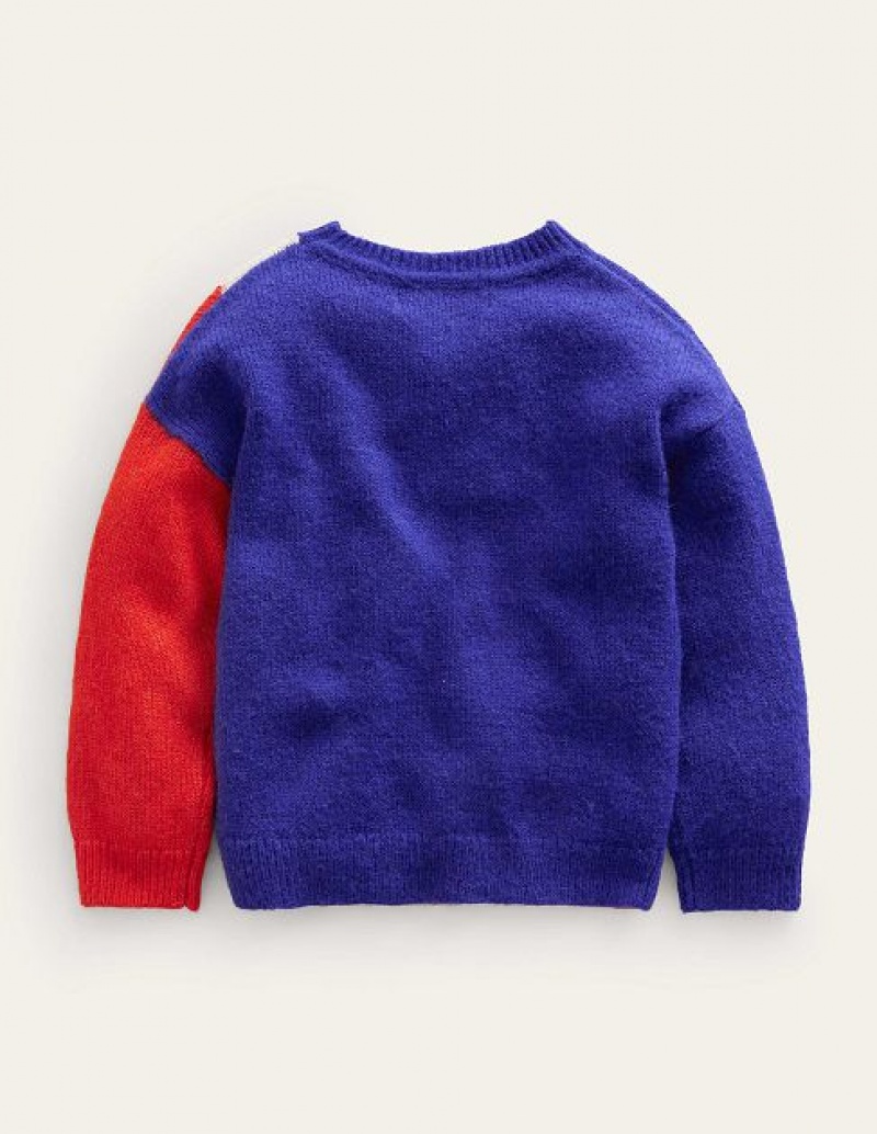 Red Kids' Boden Lightning Bolt Sweaters | 29831NXHO