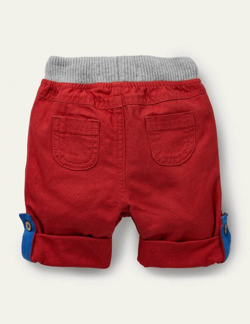 Red Kids' Boden Roll Up Pants | 56834TZNL