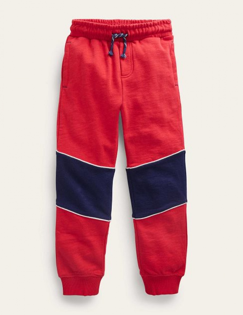 Red Kids\' Boden Slim Sporty Joggers | 42150OYHB