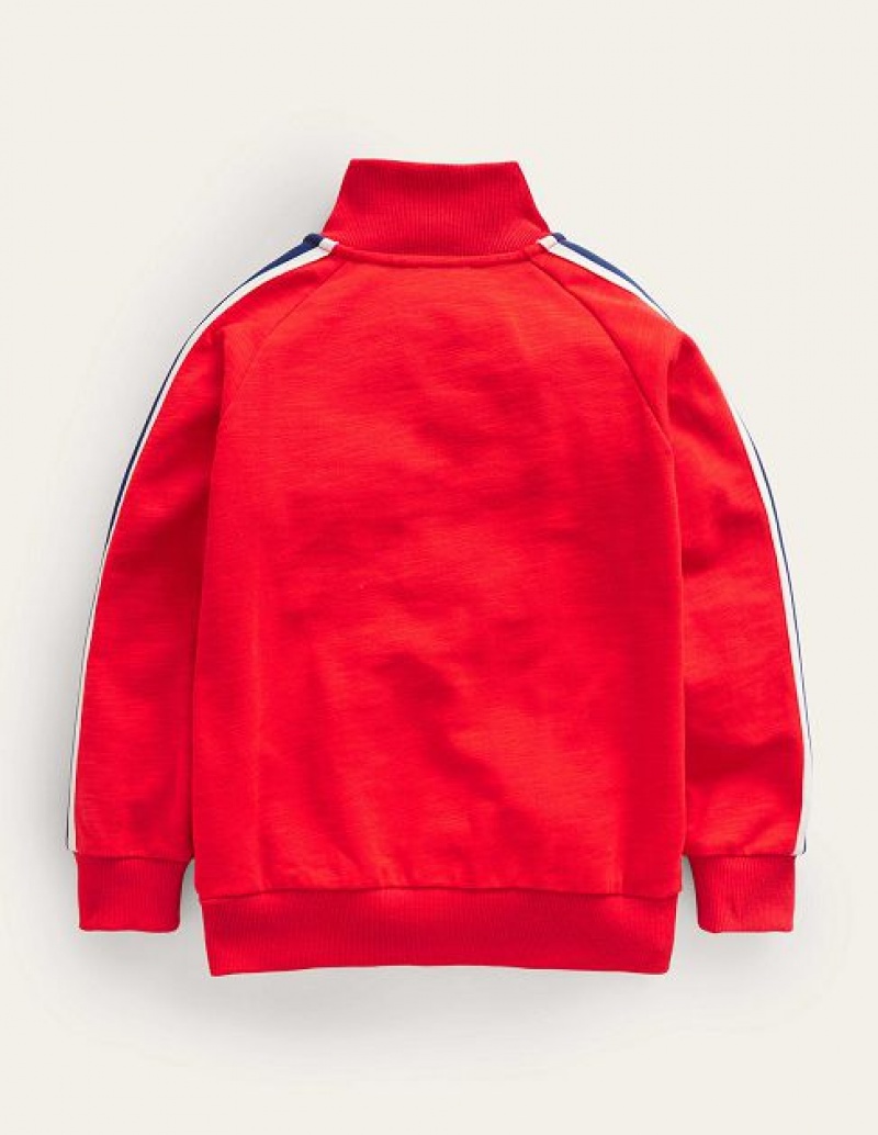 Red Kids' Boden Track Jackets | 68753HZMR