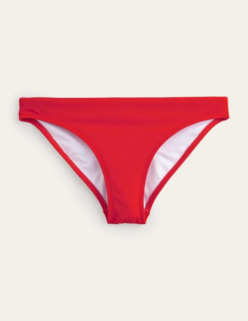 Red Women's Boden Classic Bikini Bottoms | 41390VGZO