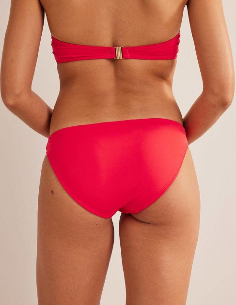 Red Women's Boden Classic Bikini Bottoms | 19562KVOW