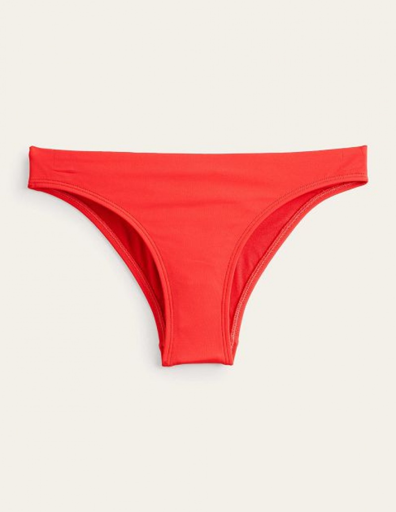 Red Women's Boden Classic Bikini Bottoms | 19562KVOW