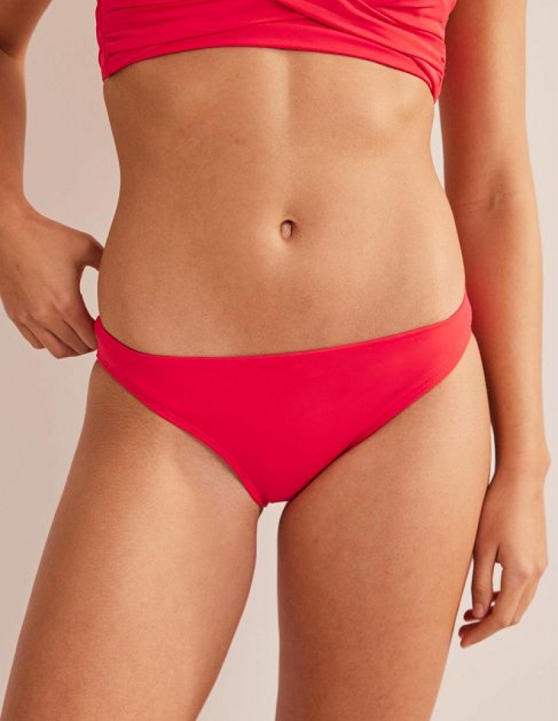 Red Women\'s Boden Classic Bikini Bottoms | 19562KVOW