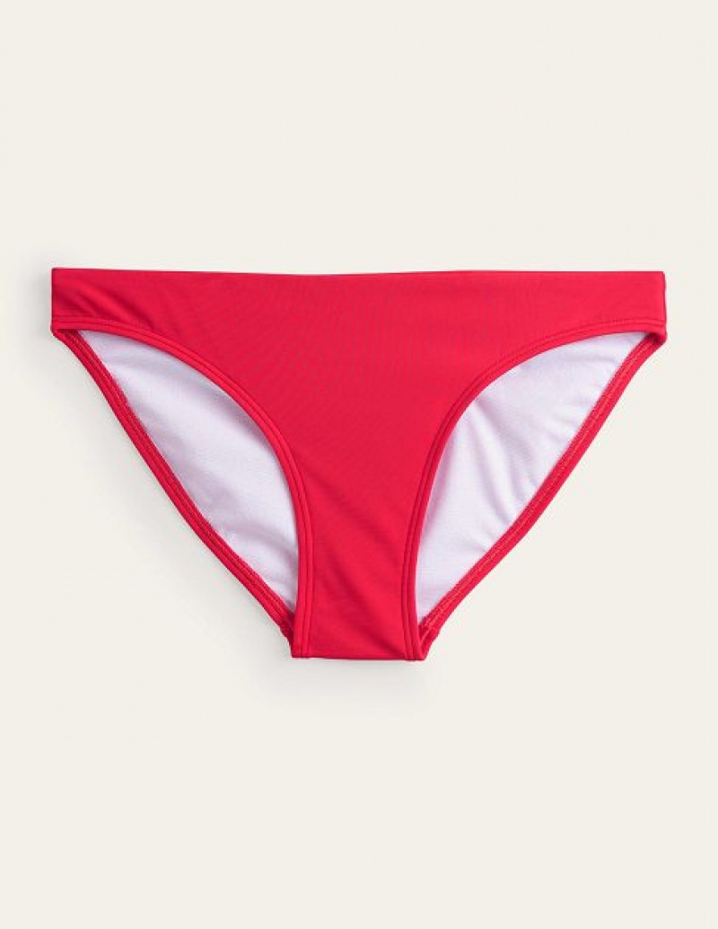 Red Women's Boden Classic Bikini Bottoms | 27519TFAY