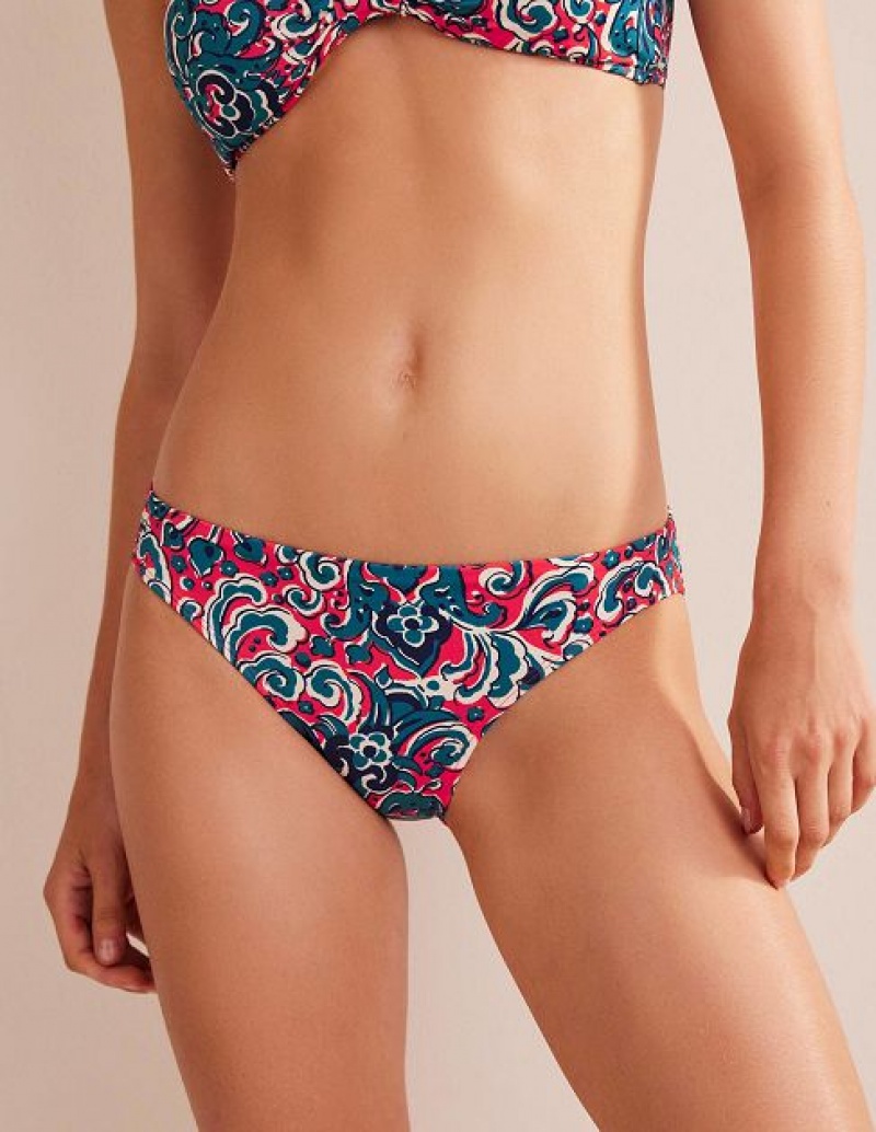 Red Women's Boden Classic Bikini Bottoms | 36812MGLS