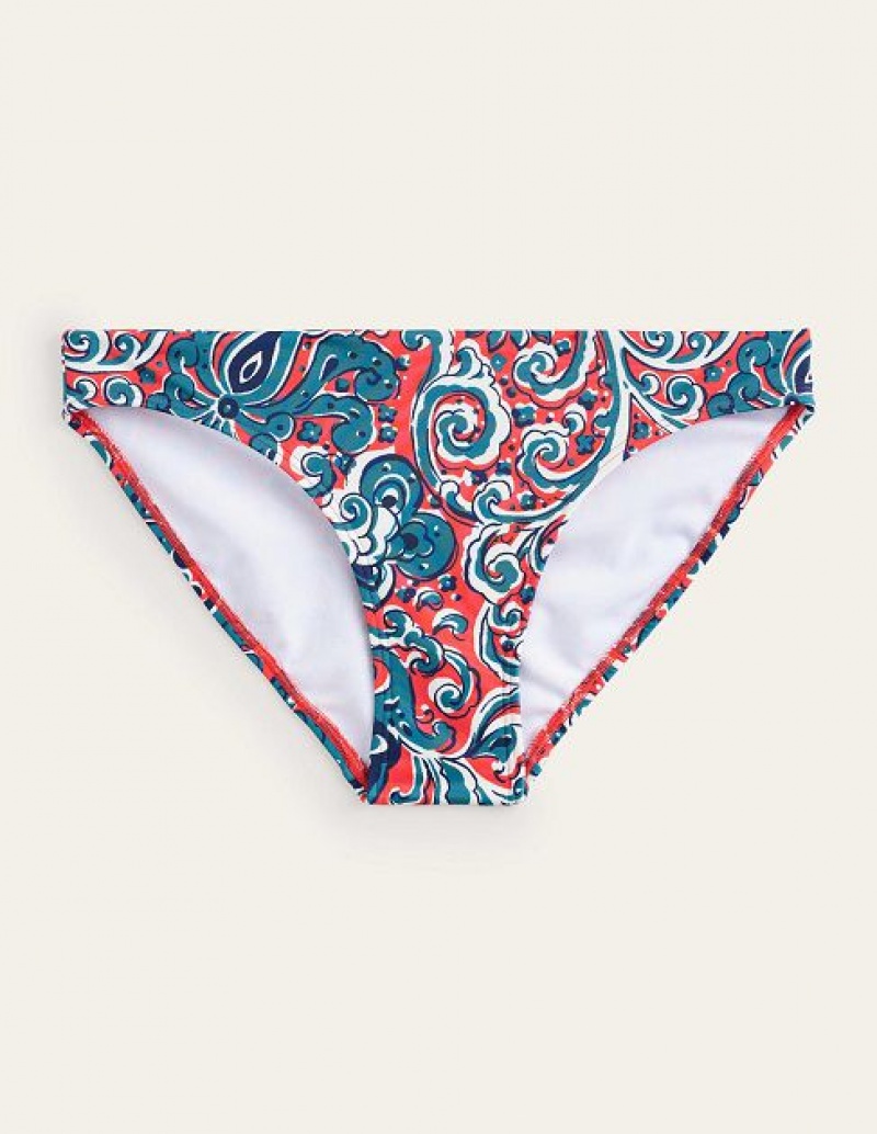 Red Women's Boden Classic Bikini Bottoms | 36812MGLS