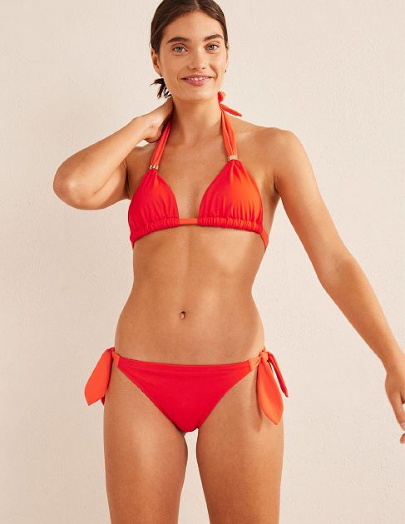 Red Women\'s Boden Tie Side Bikini Bottoms | 80516KPYS