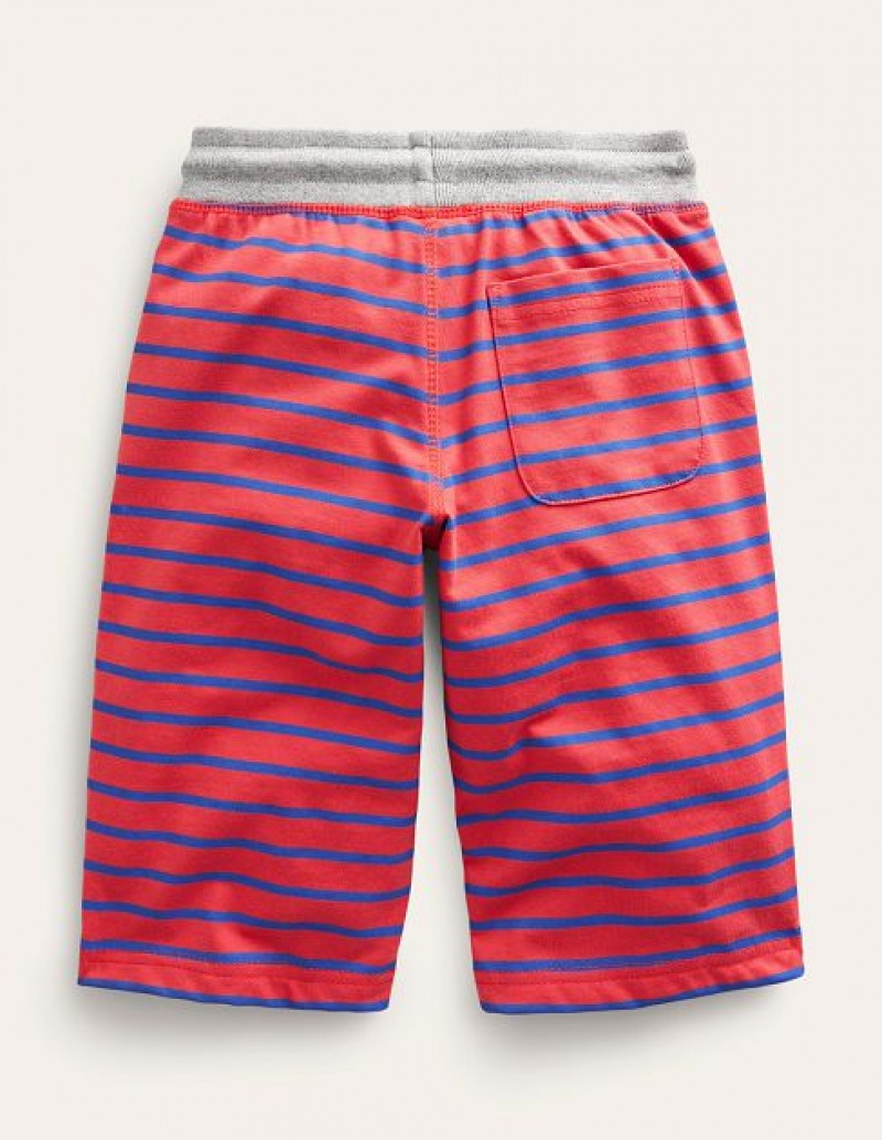 Red / Blue Kids' Boden Jersey Baggies Shorts | 98431ISKY