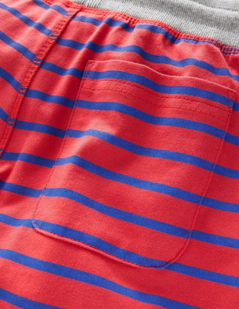 Red / Blue Kids' Boden Jersey Baggies Shorts | 98431ISKY