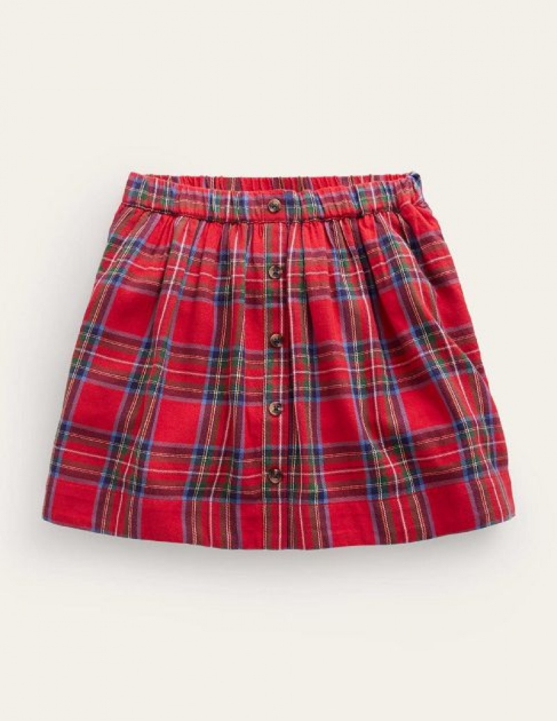 Red / Blue Kids' Boden Pull On Twirly Skirts | 95287UXGD