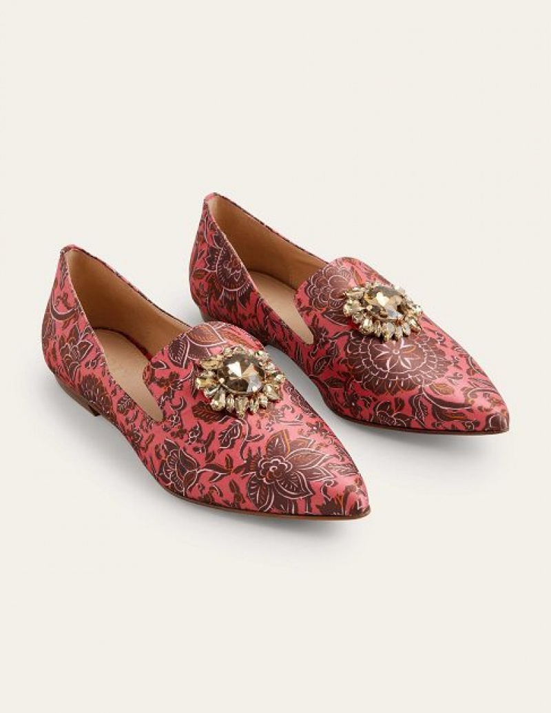 Rose Women's Boden Printed Embellished Loafers | 14932DFMV