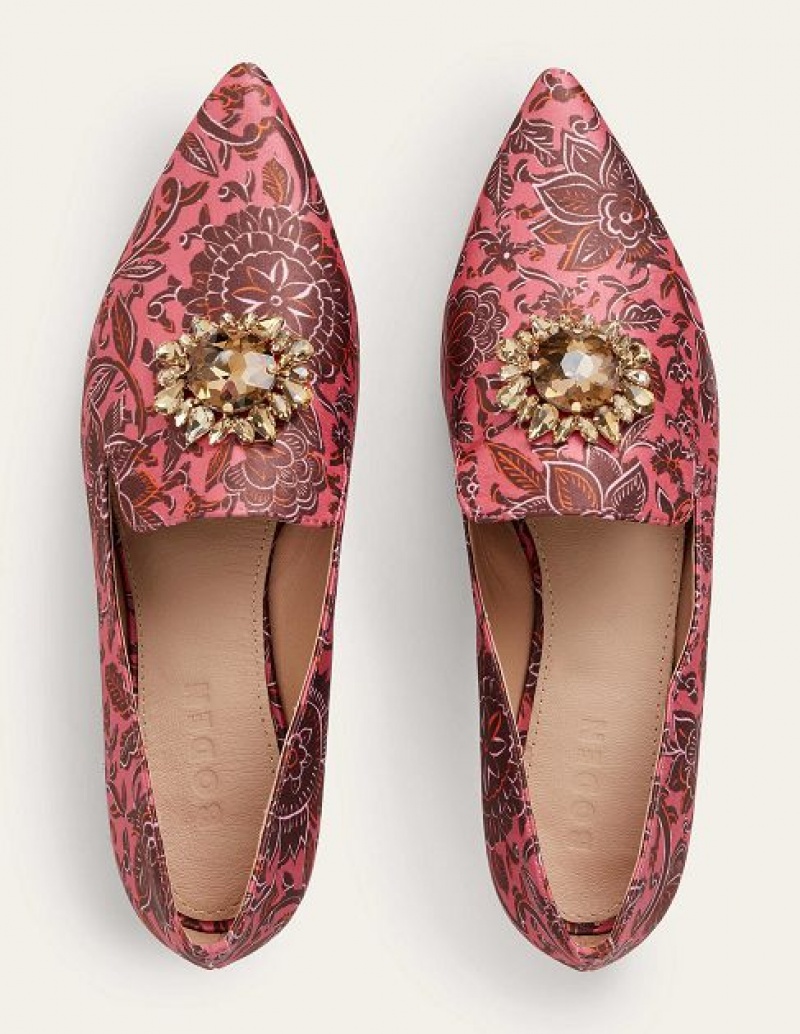 Rose Women's Boden Printed Embellished Loafers | 14932DFMV