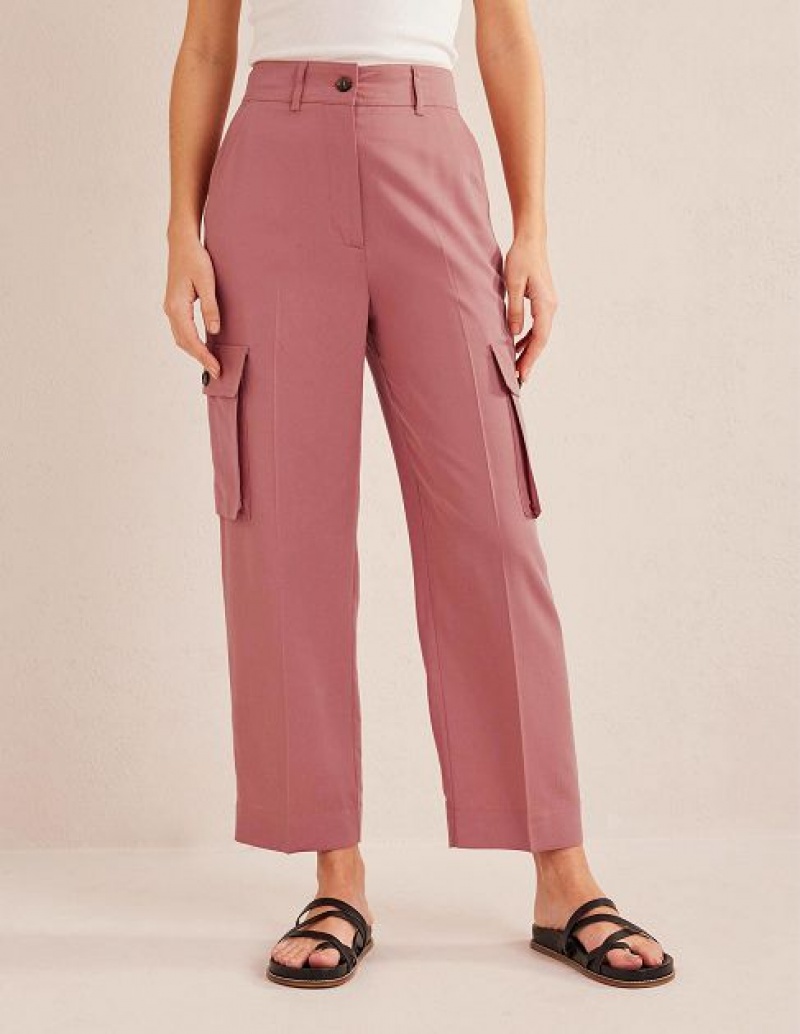 Rose Women's Boden Tencel Cargo Pants | 63278NQLJ