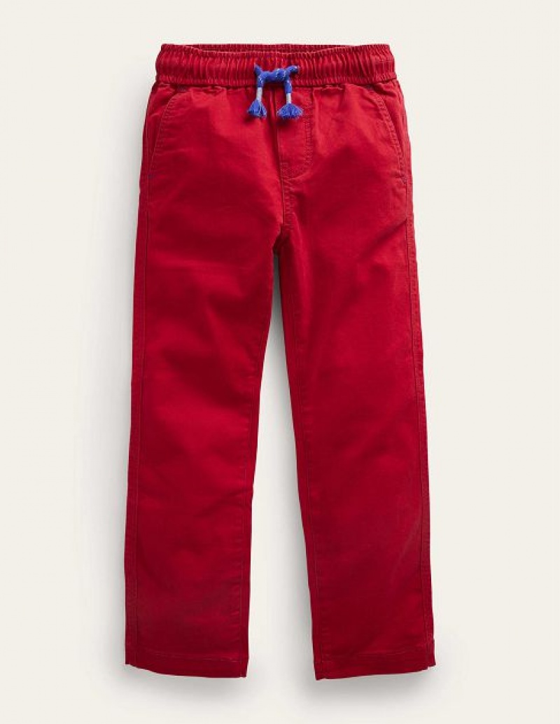 Royal Red Kids' Boden Slim Pull-on Pants | 49583ABWU