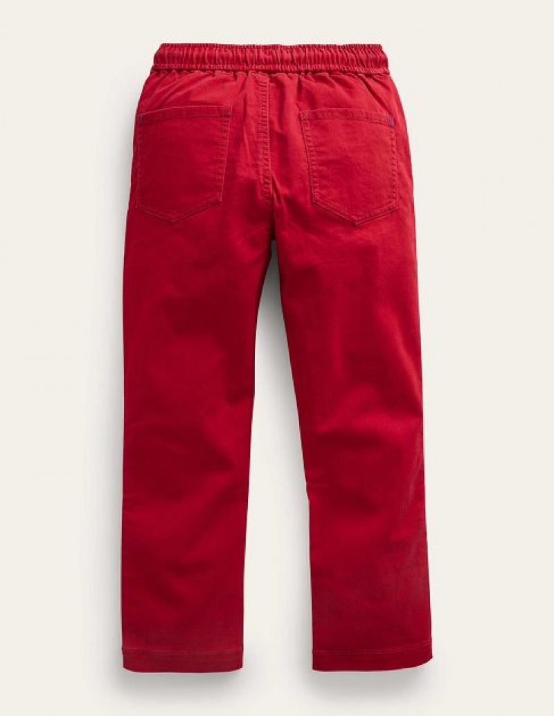 Royal Red Kids' Boden Slim Pull-on Pants | 49583ABWU