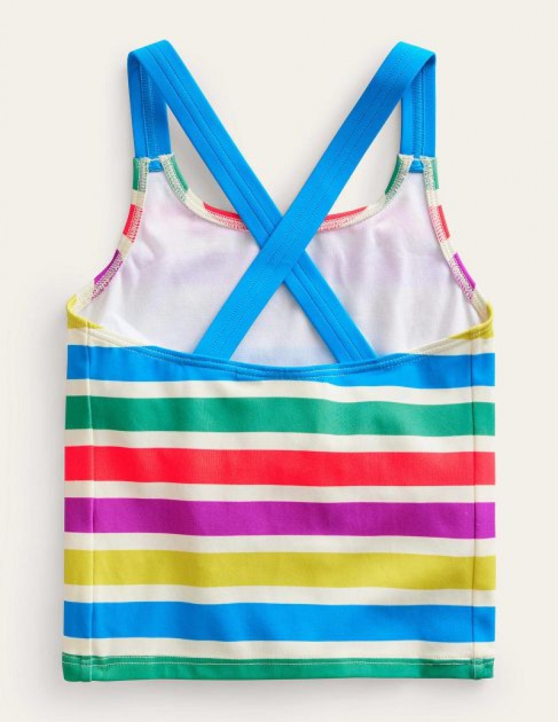 Stripes Kids' Boden Cross Back Tanks | 04126BANC