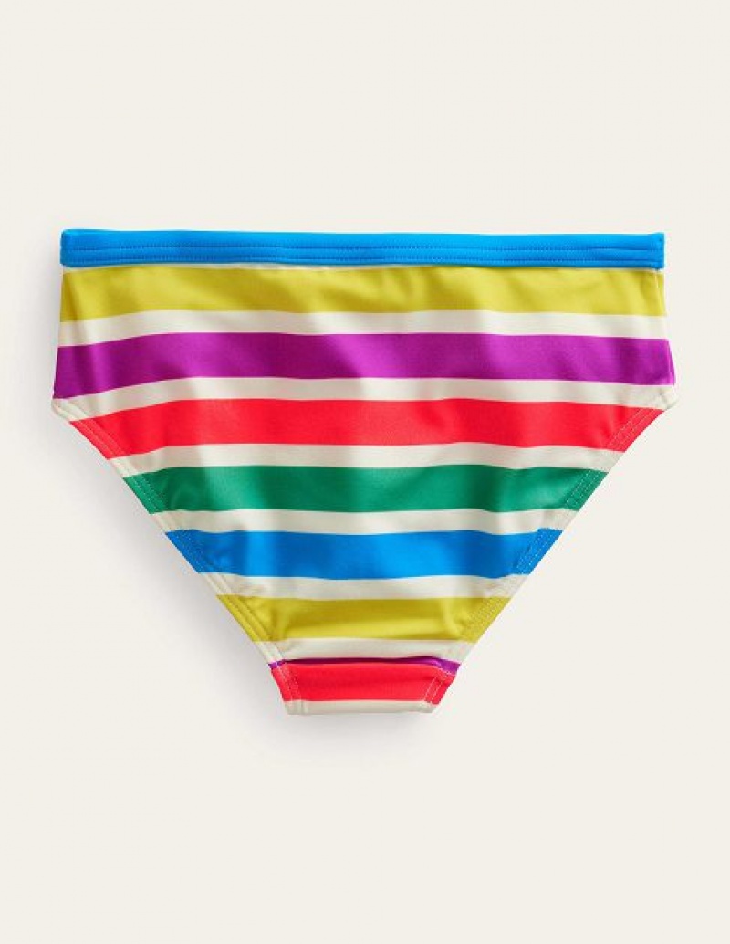 Stripes Kids' Boden Patterned Bikini Bottoms | 36428QKRW