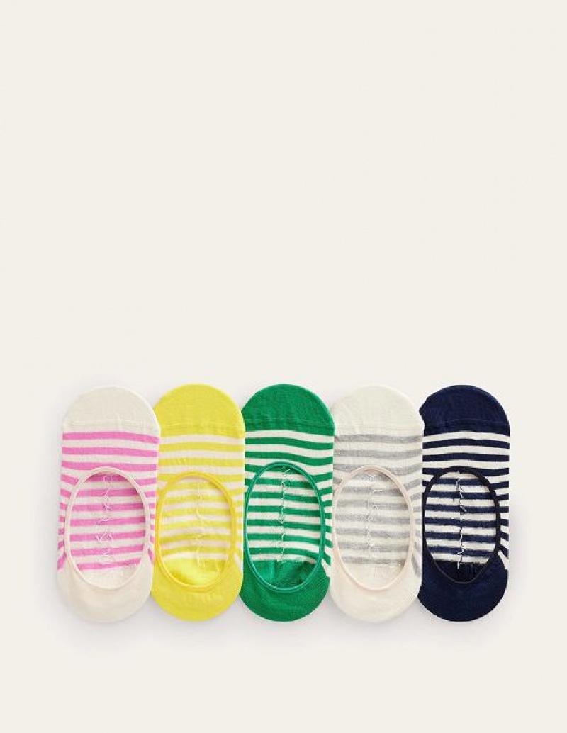 Stripes Women\'s Boden 5 Pack Secret Socks | 27914JGHX