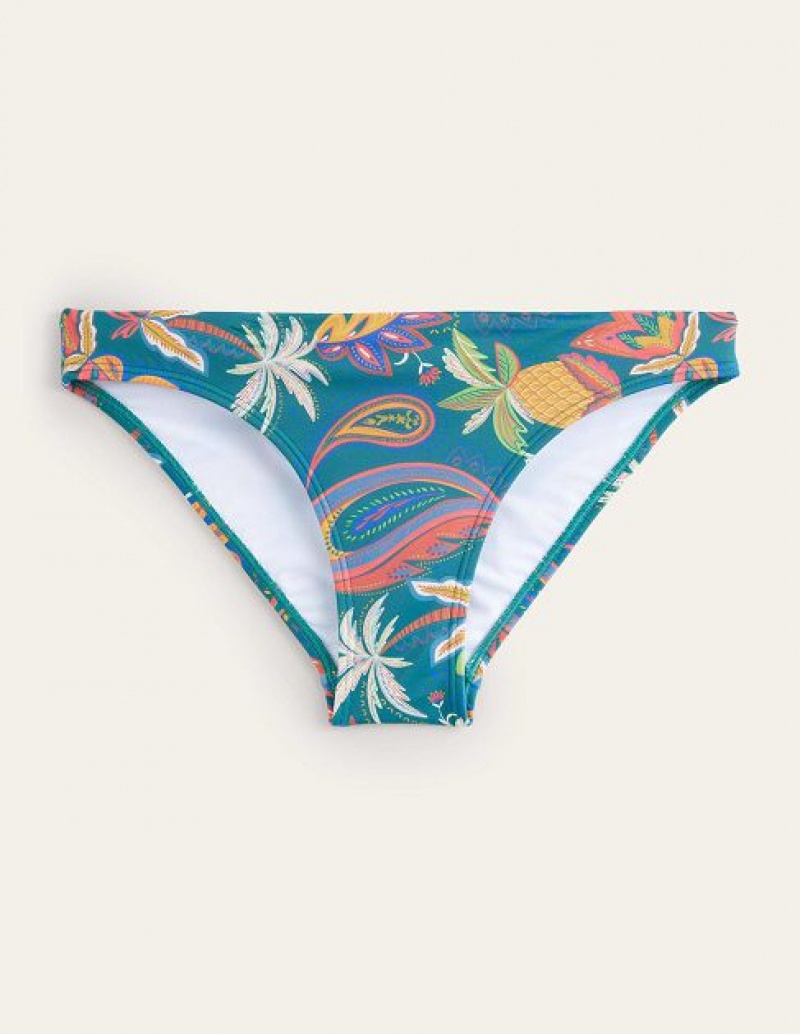 Turquoise Women's Boden Classic Bikini Bottoms | 24869OHTU