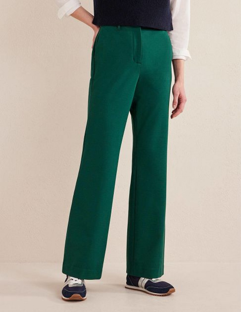 Turquoise Women's Boden Hampshire Flared Pants | 91347NQUP