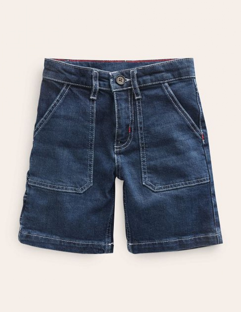 Wash Kids' Boden Canvas Carpenter Shorts | 23587REXG