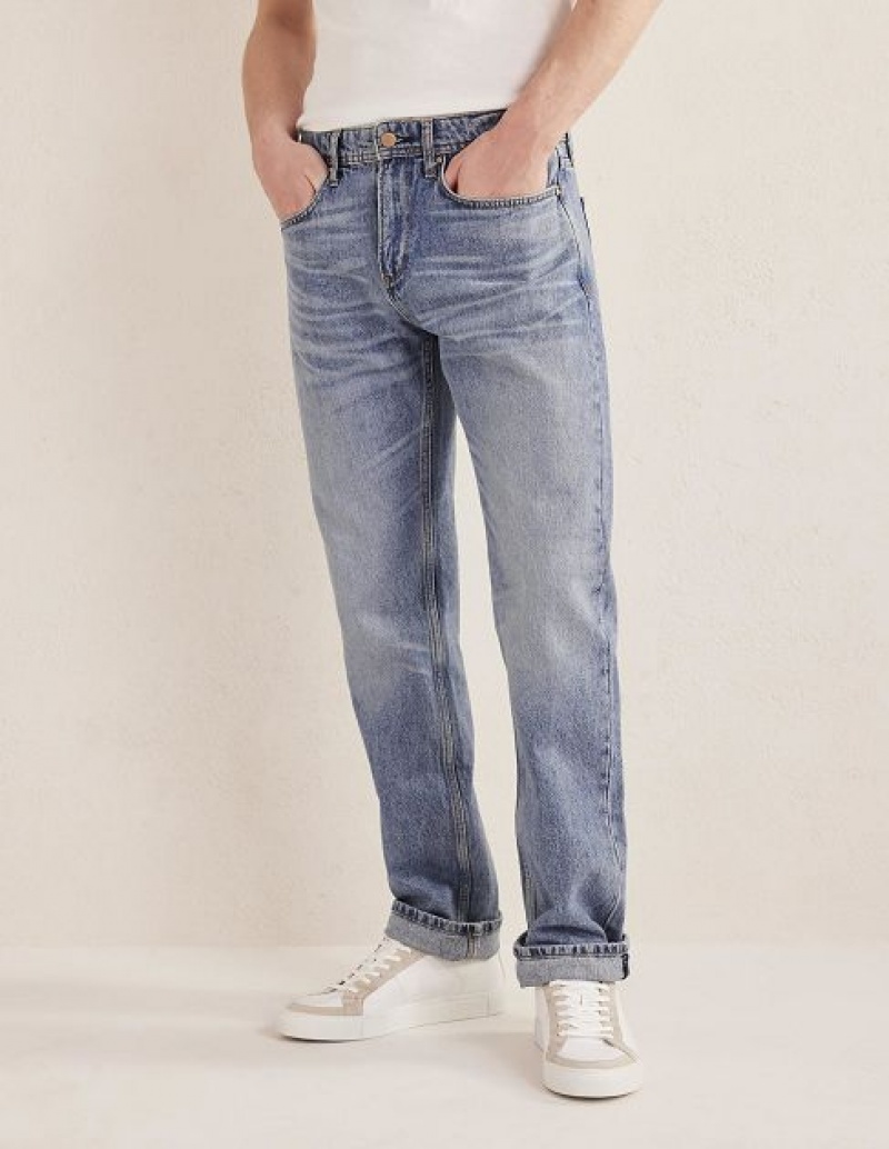 Wash Men's Boden Straight Fit Jeans | 67489VSYW