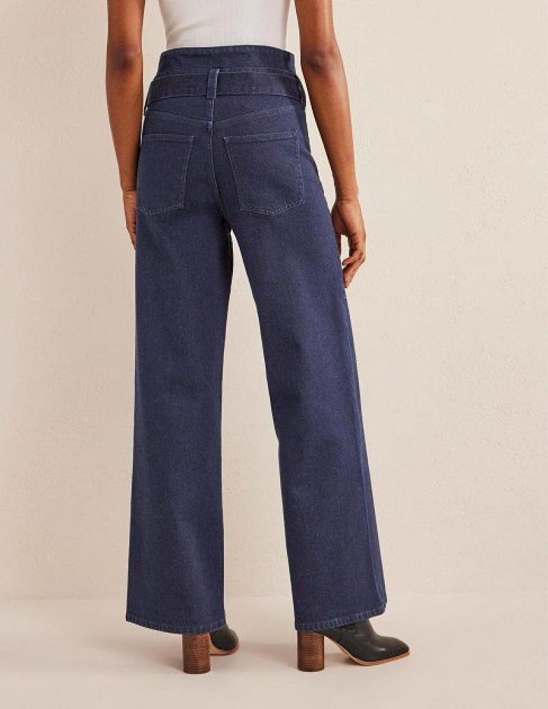 Wash Women's Boden High Rise Tie Waist Jeans | 19746RZJE