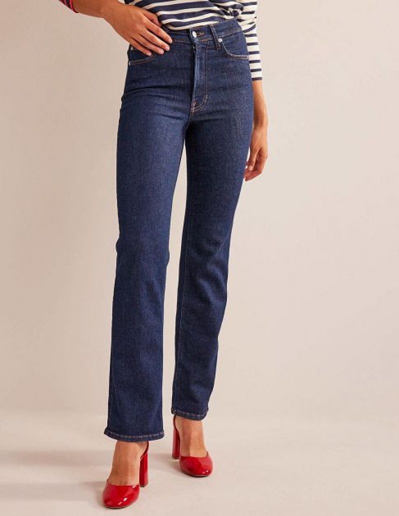 Wash Women's Boden High Rise True Straight Jeans | 25903RWFL