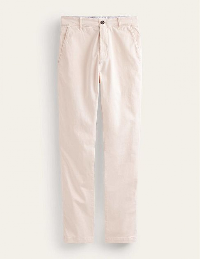 White Men\'s Boden Laundered Chino Pants | 93846KMXZ