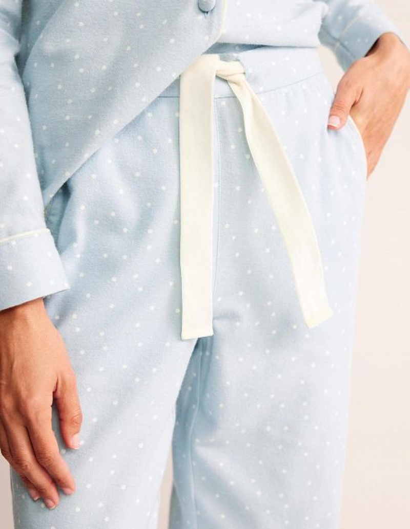 White Women's Boden Brushed Cotton Pyjamas | 17398CHPI