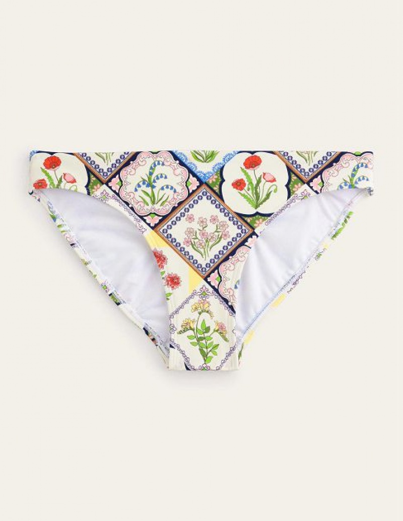 White Women's Boden Classic Bikini Bottoms | 96274AOST