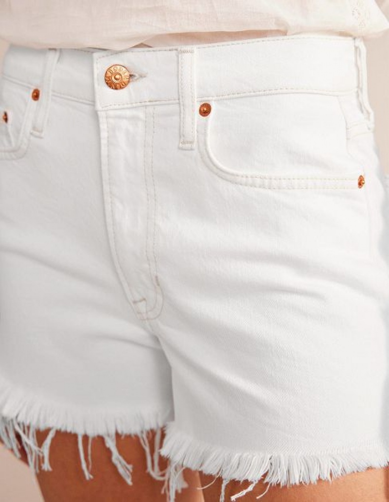 White Women's Boden Rigid Beach Shorts | 83271MIUR