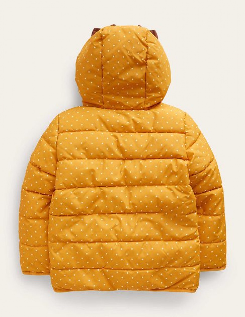 yellow Kids' Boden Novelty Padded Coats | 01364EVCO